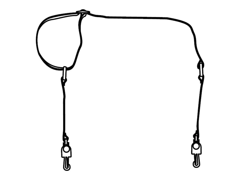 Zebra - Zusätzlicher stabile Schulterriemen mit Metallclips