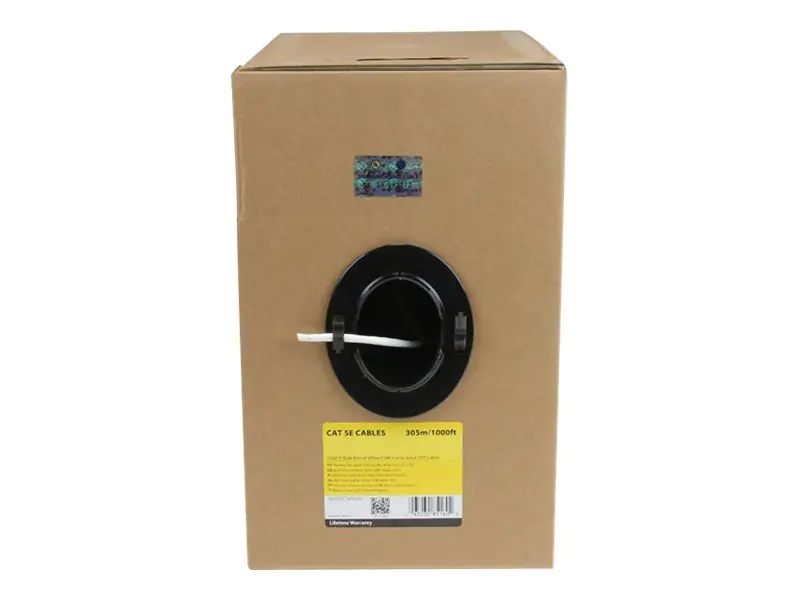 StarTech Bulkkabel UTP-Kabel CAT 5e WIR5ECMRWH 304.90 m Weiß