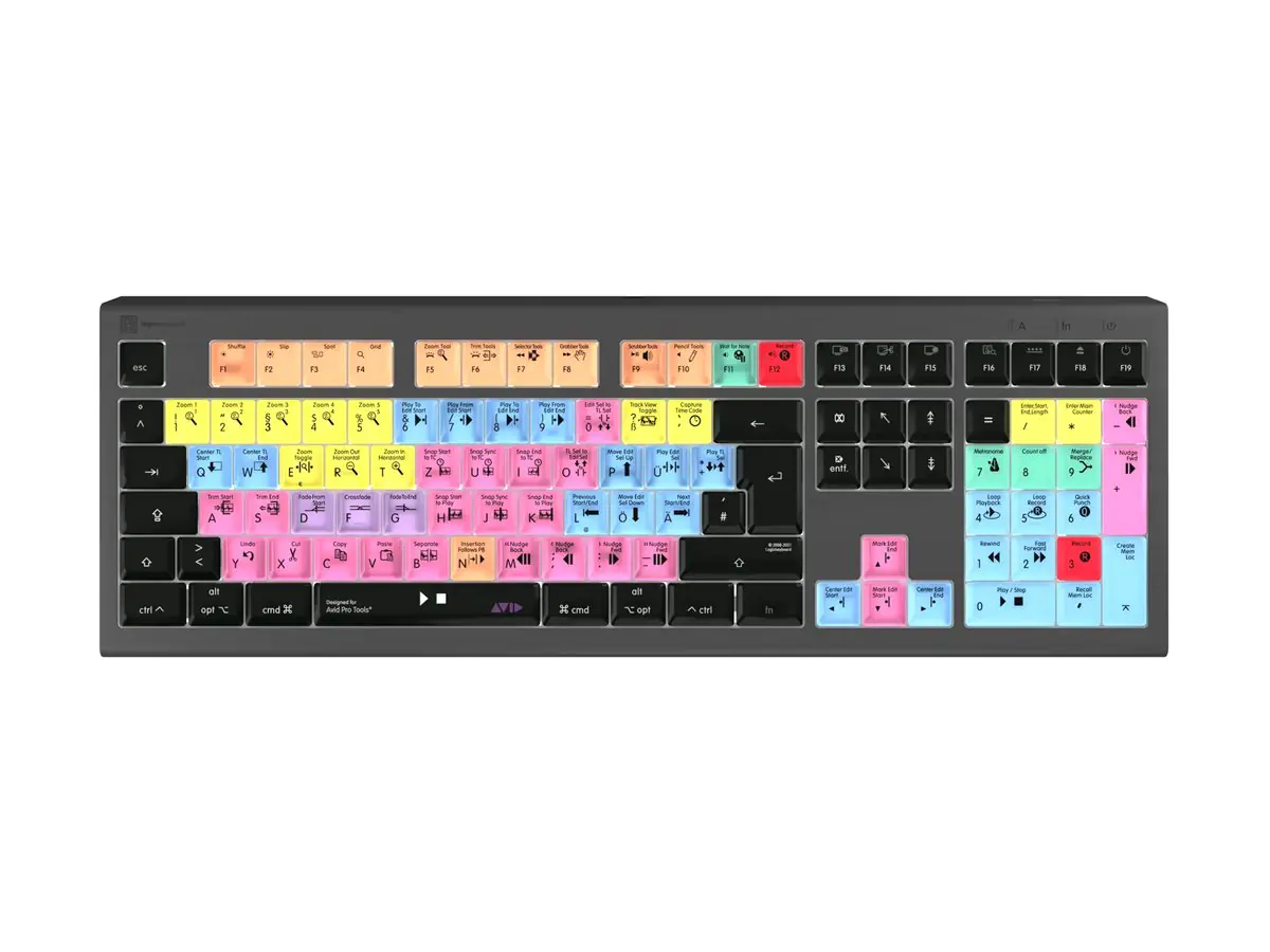 Logickeyboard Avid Pro Tools ASTRA 2 - Tastatur LKB-PT-A2M-DE