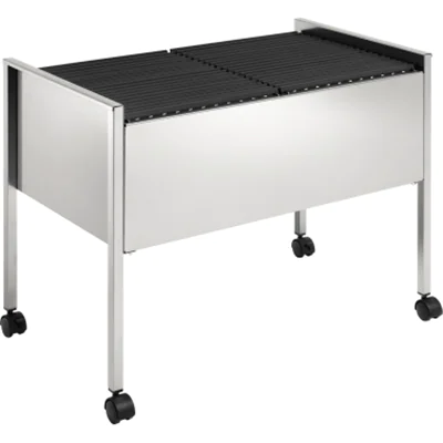 DURABLE Hängemappenwagen 100 DUO 308223 76x59,2x40cm silbermetallic DURABLE Hängemappenwagen 100 DUO 308223 76x59,2x40cm silbermetallic