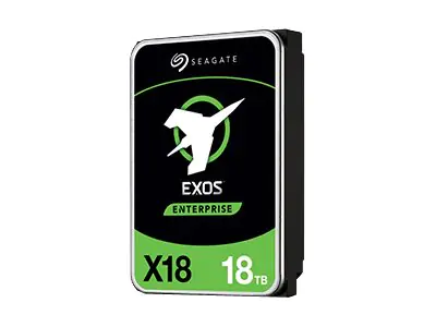 Seagate Exos X18 ST16000NM001J - Festplatte - verschlüsselt - 16 TB - intern - SATA 6Gb/s - 7200 rpm - Puffer: 256 MB - Self-Encrypting Drive (SED)