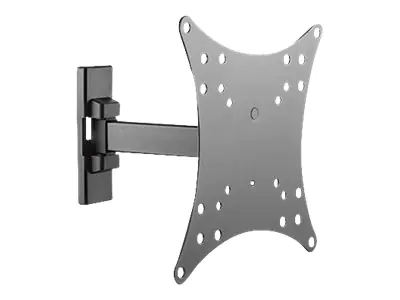TECHly - Klammer - einstellbarer Arm - für LCD TV - Schwarz - Bildschirmgröße: 58.4-106.7 cm (23"-42") - Wandmontage