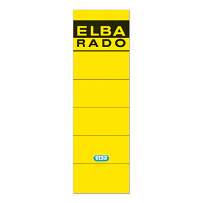 ELBA Ordneretikett 100420949 breit/kurz sk gelb 10 St./Pack. ELBA Ordneretikett 100420949 breit/kurz sk gelb 10 St./Pack.