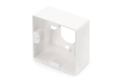 DIGITUS Aufputzrahmen für Keystone Leerdosen 80x80 mm, Deutscher Typ DN-93803