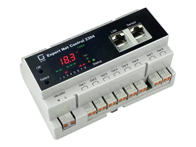 Gude Expert Net Control 2304-1 - Überwachungssystem - kabelgebunden - 10/100 Ethernet - weiß