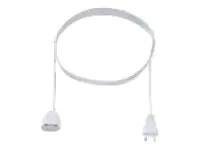 Bachmann Euro-Verlängerung, H03VVH2-F2 0,75 mm², weiß, 3,0m Bachmann Euro-Verlängerung, H03VVH2-F2 0,75 mm², weiß, 3,0m