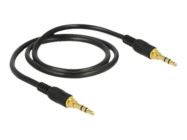 Delock - Audiokabel - Mini-Stecker männlich zu Mini-Stecker männlich - 50 cm - Schwarz