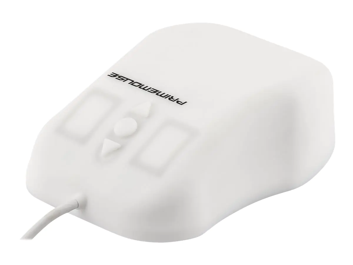 GETT TKH-MOUSE-GCQ-PR-IP68-WHITE-USB - Maus - ergonomisch - rechts- und linkshändig - optisch - 5 Tasten - kabelgebunden - USB - weiß