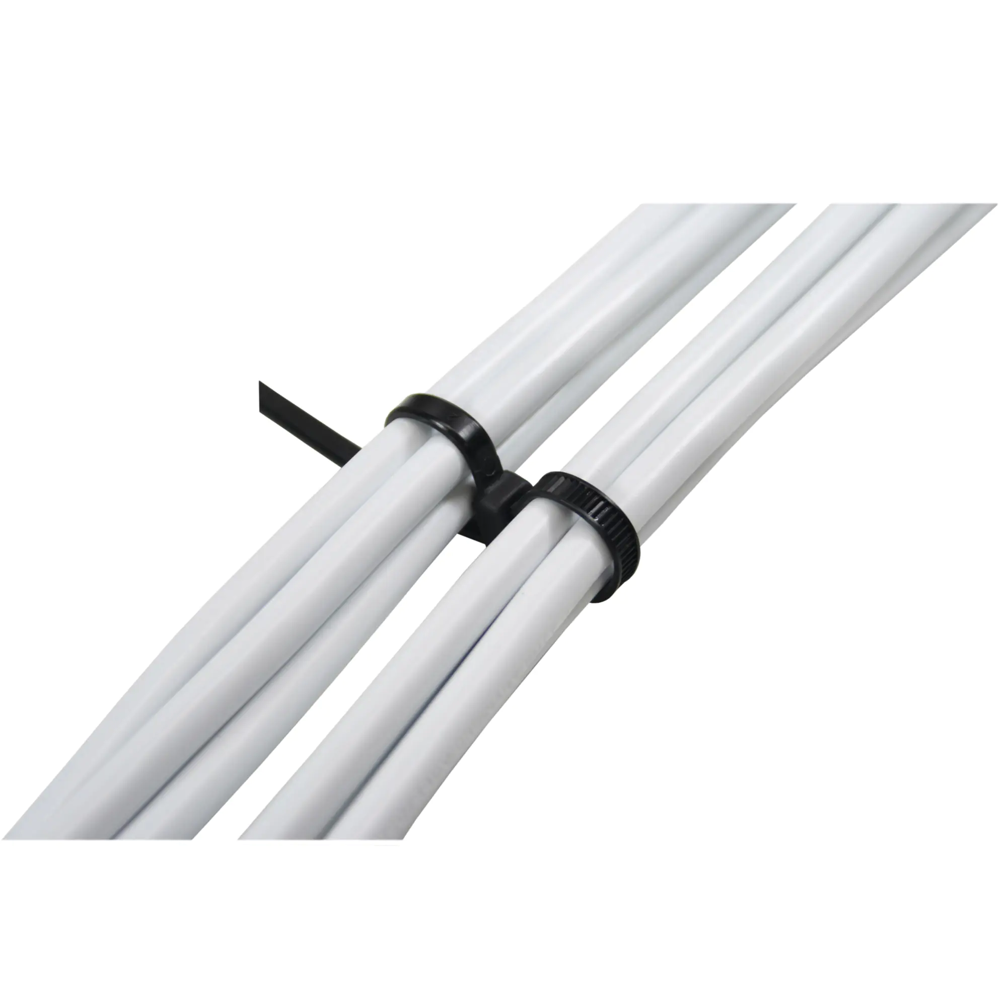 InLine Kabelbinder mit Doppelkopf - Kabelbinder - 30 cm - Schwarz (Packung mit 100)