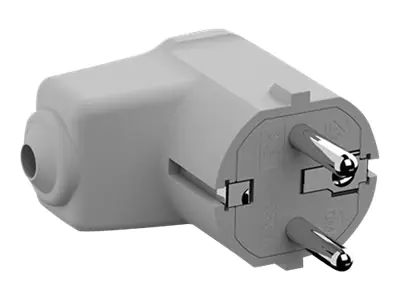 Bachmann - Netzanschluss - 2-polig (S) gewinkelt - 250 V - 16 A - Grau Bachmann - Netzanschluss - 2-polig (S) gewinkelt - 250 V - 16 A - Grau