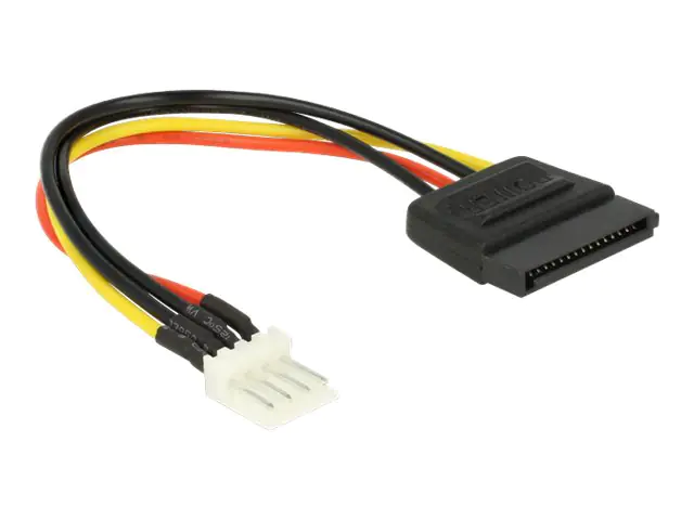 DeLOCK - Netzteil - 4-Pin-Mini-Stromversorgungsstecker (M) bis SATA-Stromstecker (M) - 15 cm