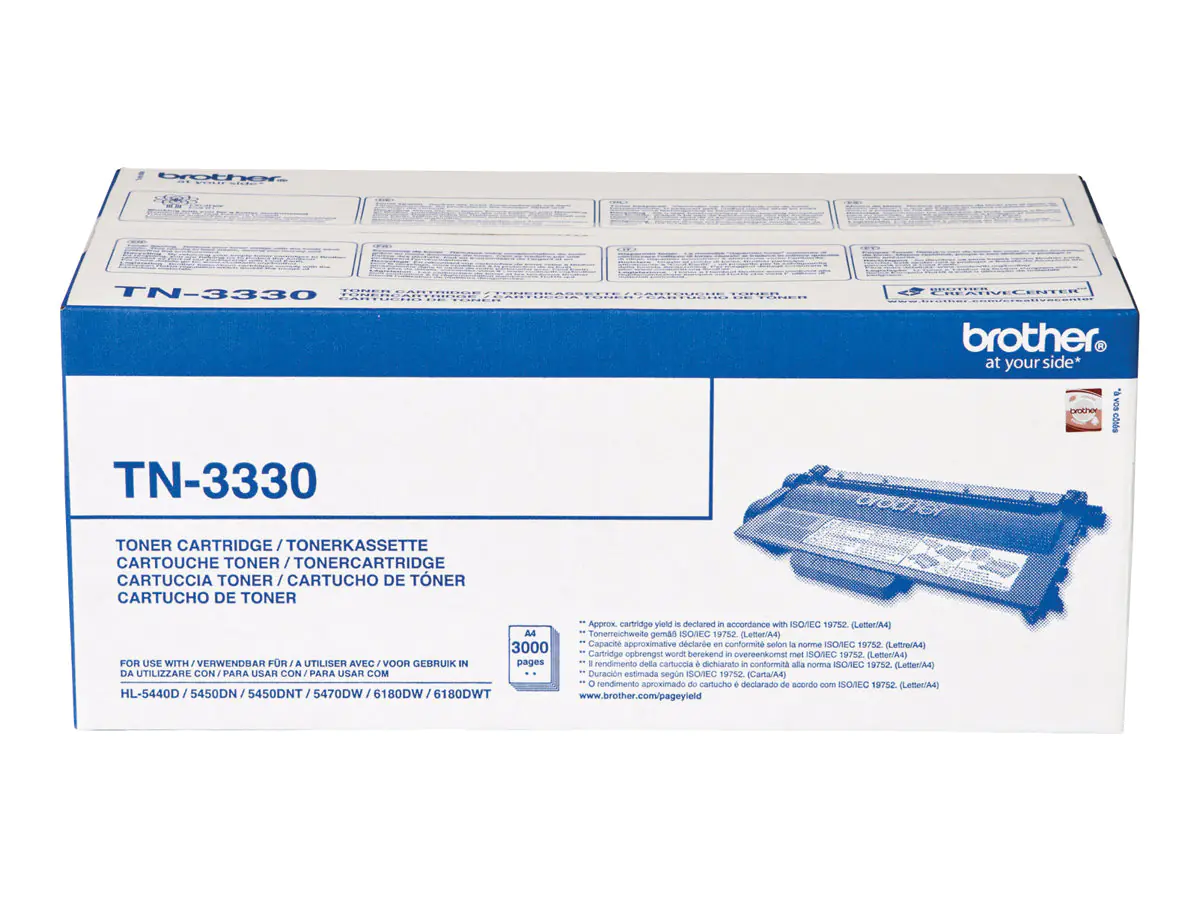 Brother TN3330 - Schwarz - Original - Tonerpatrone - für Brother DCP-8110, 8150, 8155, 8250, HL-5440, 5450, 5470, 6180, MFC-8510, 8520, 8710, 8950 Brother TN3330 - Schwarz - Original - Tonerpatrone - für Brother DCP-8110, 8150, 8155, 8250, HL-5440, 5450, 5470, 6180, MFC-8510, 8520, 8710, 8950