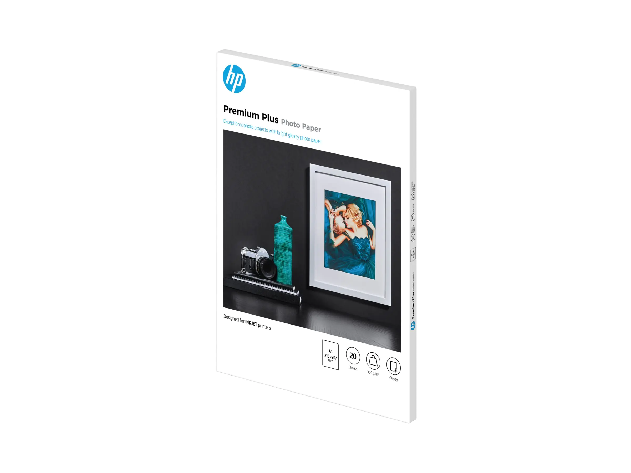 HP Fotopapier CR672A DIN A4 300 g/m² glänzend für Tintenstrahldrucker 20 Blatt