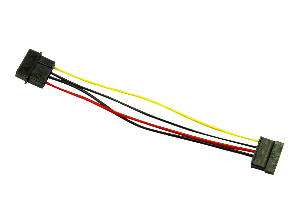 Inter-Tech - Netzteil - SATA-Stromstecker (W) zu interne Stromversorgung, 4-polig (M) - 15 cm