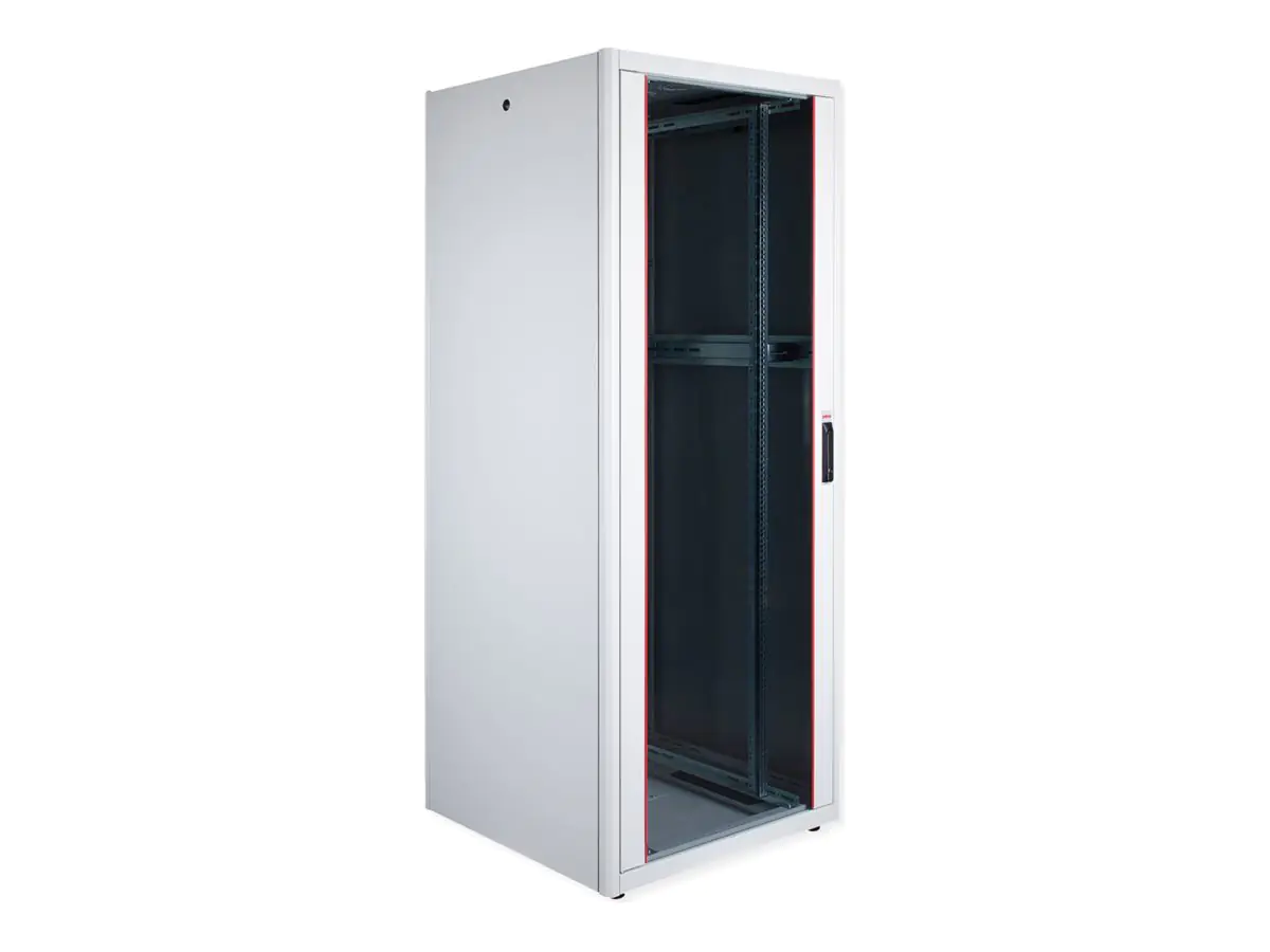 ROLINE 19 Zoll Netzwerkschrank Pro 42 HE 800x800 BxT Glastür grau