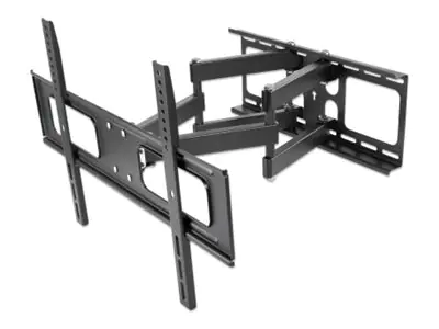 Manhattan - Befestigungskit (Wandmontage) - Voll beweglich - für Curved Panel/Flat Panel - Outdoor - stainless steel, kaltgewalzter Stahl - Schwarz - Bildschirmgröße: 94-218.4 cm (37"-86")