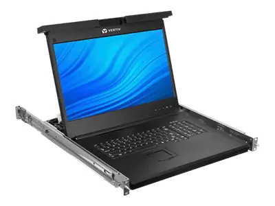 Avocent Local Rack Access - KVM-Konsole mit KVM-Switch - 8 Anschlüsse - USB - 48.3 cm (19") (18.5" sichtbar) - Rack - einbaufähig - 1366 x 768 @ 60 Hz - 250 cd/m² - VGA - 1U