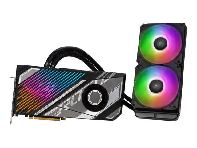 ASUS ROG Strix LC GeForce RTX 4090 - OC Edition - Grafikkarten - NVIDIA GeForce RTX 4090 - 24 GB GDDR6X - PCIe 4.0 - 2 x HDMI, 3 x DisplayPort