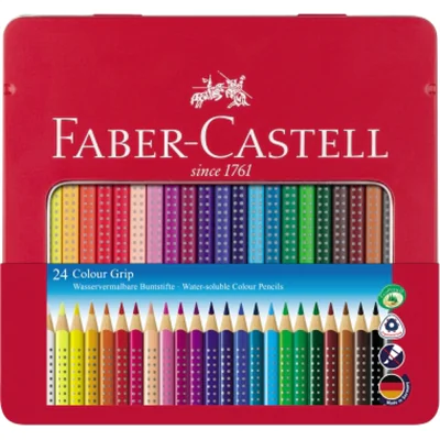 Faber-Castell Farbstift Colour GRIP 112423 3mm sortiert 24 St./Pack. Faber-Castell Farbstift Colour GRIP 112423 3mm sortiert 24 St./Pack.