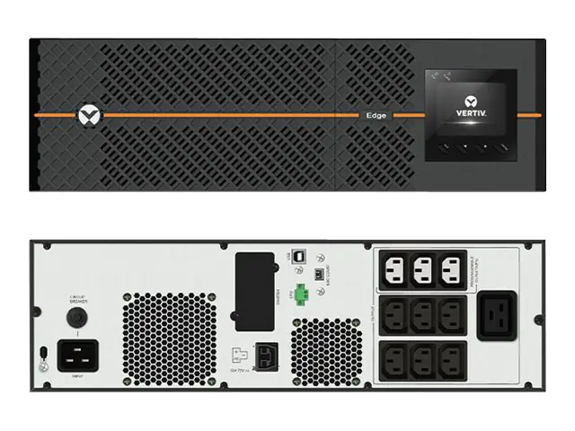 Vertiv EDGE - USV (in Rack montierbar/extern) - Wechselstrom 230 V - 2700 Watt - 3000 VA - 9 Ah - USB - Ausgangsanschlüsse: 10 - 3U