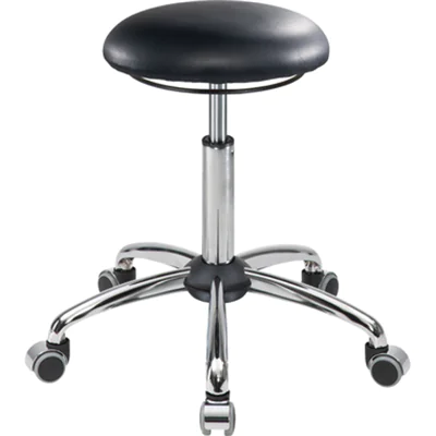meychair Sitzhocker Assistant Basic Rundsitz Farbe der Sitzfläche: schwarz Farbe des Fußkreuzes: chrom meychair Sitzhocker Assistant Basic Rundsitz Farbe der Sitzfläche: schwarz Farbe des Fußkreuzes: chrom