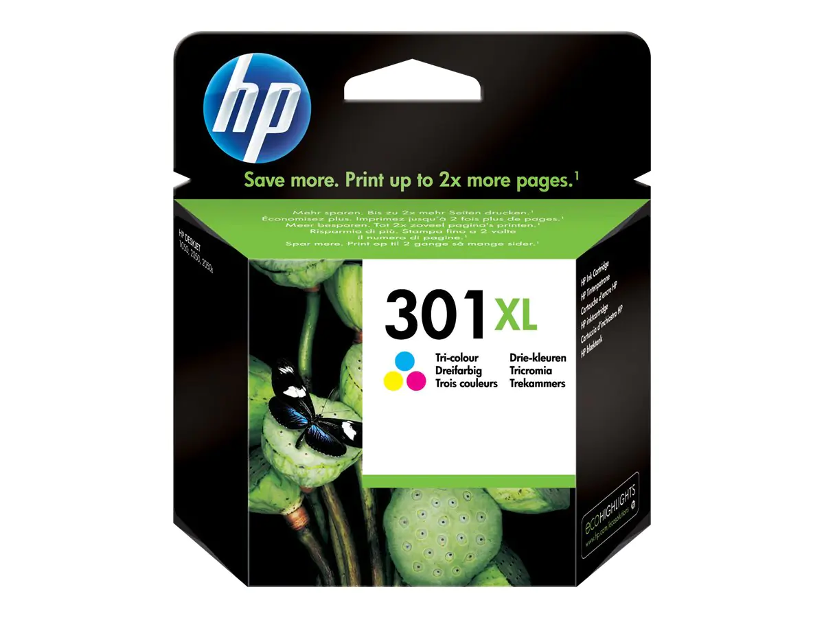 HP 301XL - 6 ml - Hohe Ergiebigkeit - Farbe (Cyan, Magenta, Gelb) CH564EE#UUS