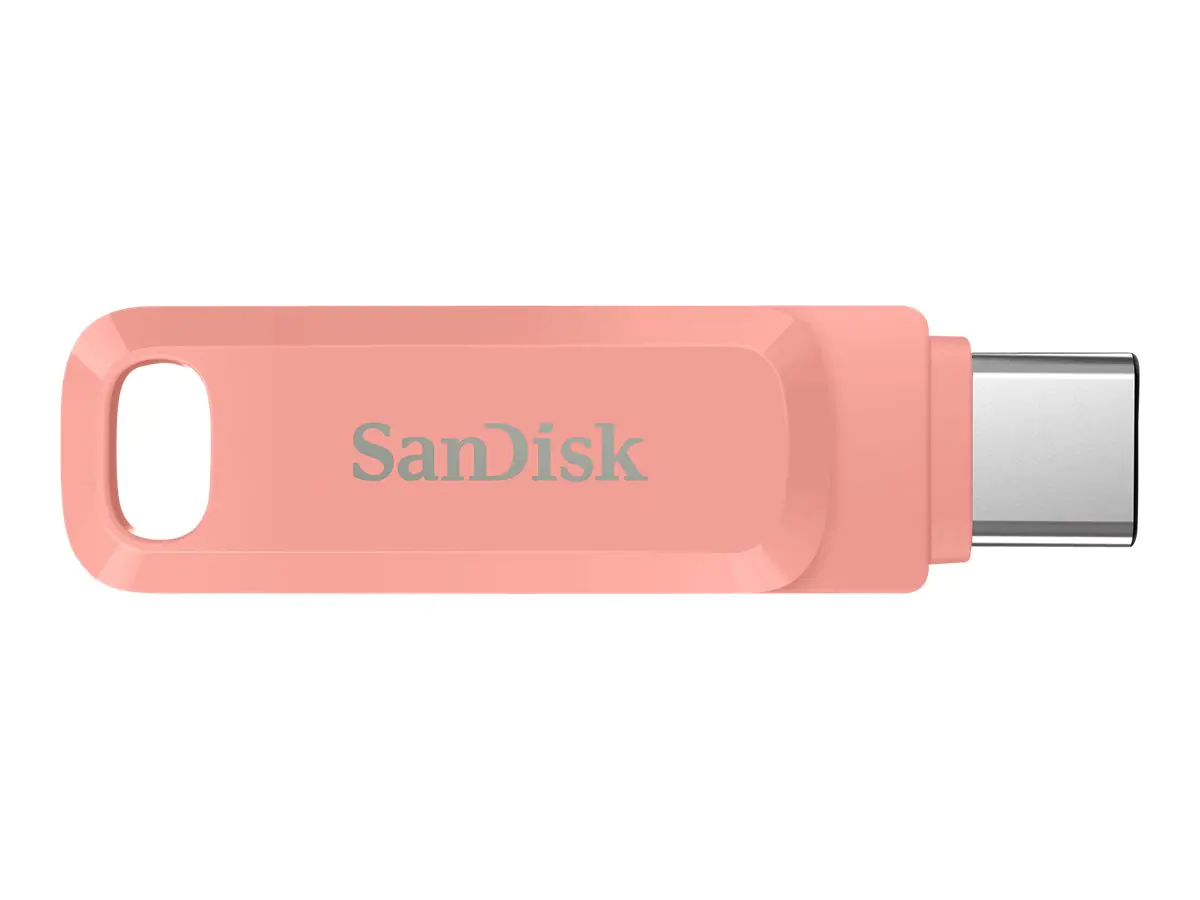 SanDisk Ultra Dual Drive Go - USB-Flash-Laufwerk - 128 GB - USB 3.1 Gen 1 / USB-C - pfirsichfarben SanDisk Ultra Dual Drive Go - USB-Flash-Laufwerk - 128 GB - USB 3.1 Gen 1 / USB-C - pfirsichfarben