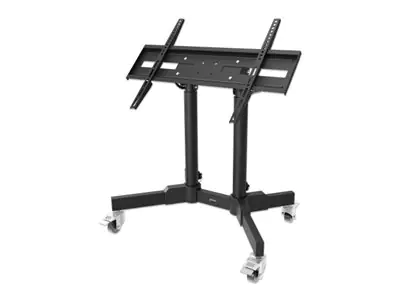 Manhattan - Wagen - für Flachbildschirm/LCD-Display - kompakt, höhenverstellbar - Stahl - Schwarz - Bildschirmgröße: 58.4-177.8 cm (23"-70")