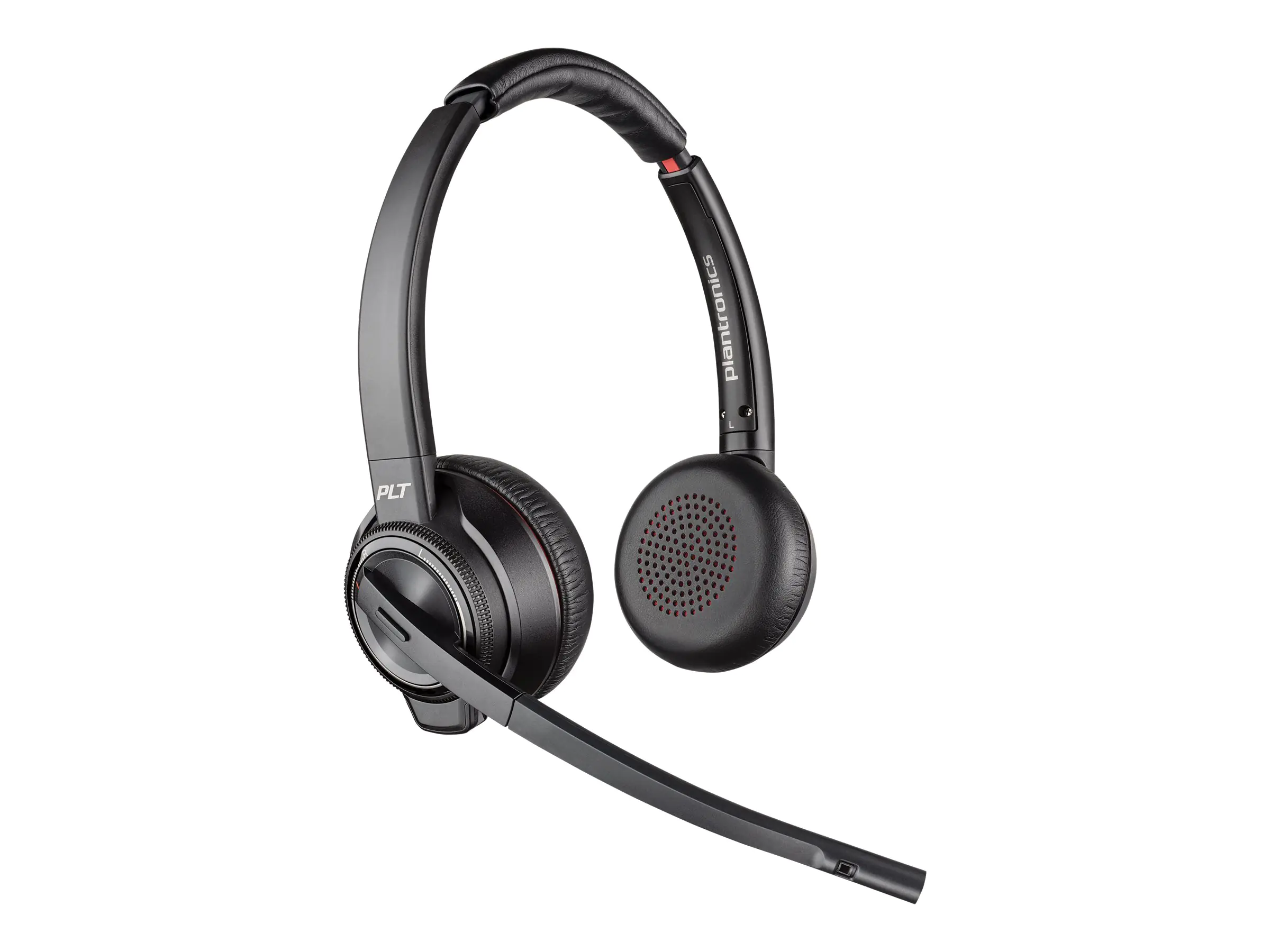 Poly Savi 8200 Series W8220 - Headset - On-Ear - Ersatz - DECT - kabellos - aktive Rauschunterdrückung - mit Ladeschale