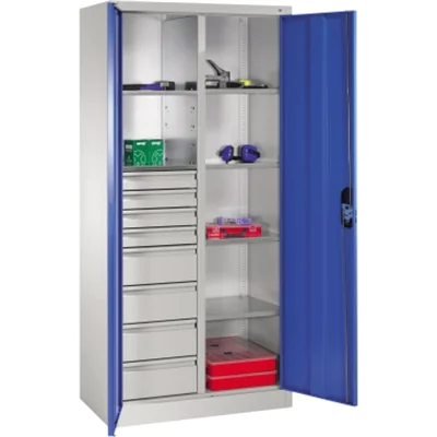 C+P Werkzeugschrank 8921305S10043 6Bd. 8Sch. 1950x930x500mm lgr/lbl C+P Werkzeugschrank 8921305S10043 6Bd. 8Sch. 1950x930x500mm lgr/lbl
