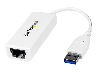 StarTech USB 3.0 auf Gigabit Ethernet Lan Adapter - 10/100/1000 NIC Netzwerkadapter - USB SuperSpeed auf RJ45 Stecker/Buchse - Netzwerkadapter - USB 3.0 - Gigabit Ethernet - weiß