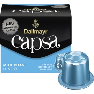 Dallmayr Kaffeekapsel capsa Lungo Mild Roast 110000000 10 St./Pack. Dallmayr Kaffeekapsel capsa Lungo Mild Roast 110000000 10 St./Pack.