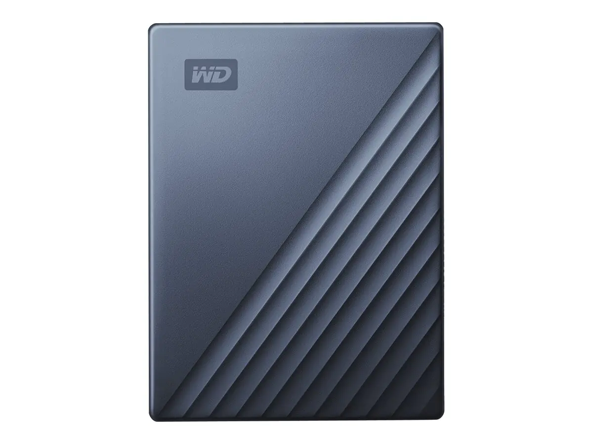 WD My Passport Ultra WDBC3C0020BBL - Festplatte - verschlüsselt - 2 TB - extern (tragbar) - USB 3.0 (USB-C Steckverbinder) - 256-Bit-AES - Blau