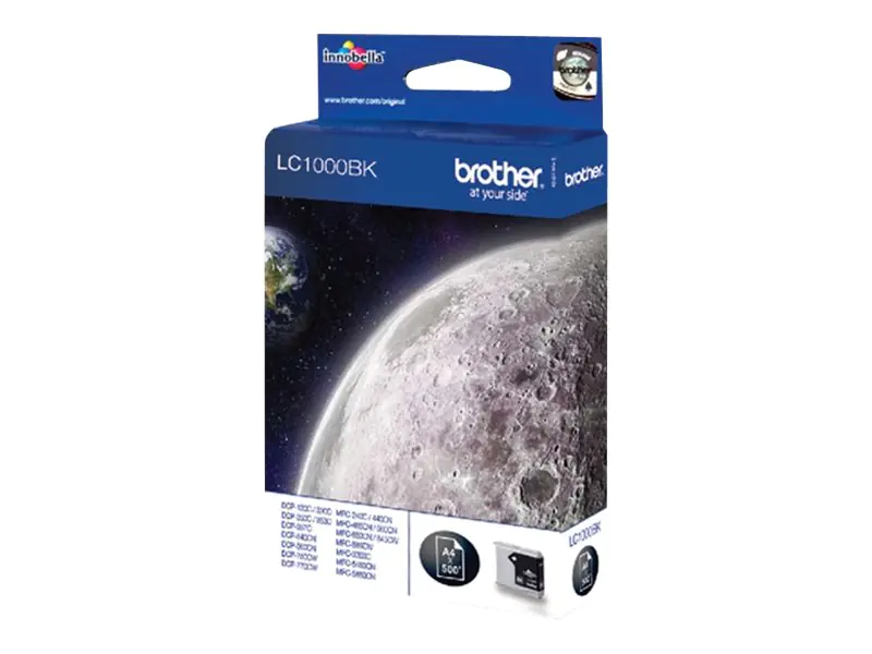 Brother LC1000BK - Schwarz - Original - Tintenpatrone - für Brother DCP-350, 353, 357, 560, 750, 770, MFC-3360, 465, 5460, 5860, 660, 680, 845, 885