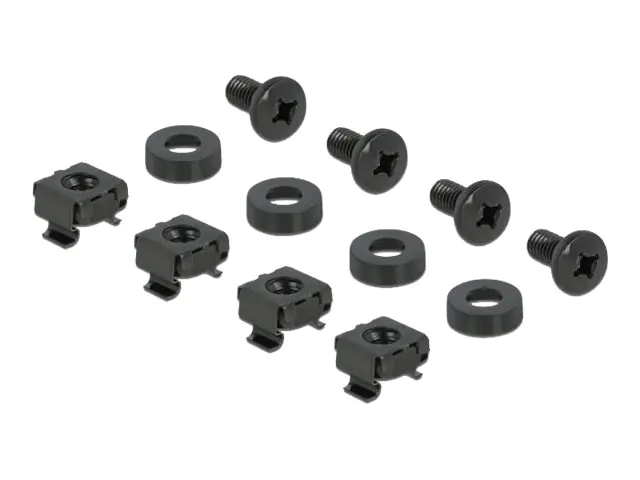Delock Rackpaneel - Schwarz - 2U - 25.4 cm (10")