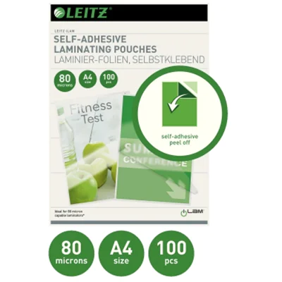 Leitz Laminierfolie 33872 DIN A4 sk 80mic matt 100 St./Pack.