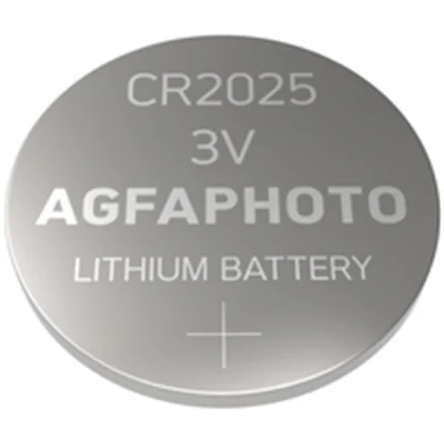 AGFAPhoto Knopfzelle CR 2025 Lithium 3 V 5 St.