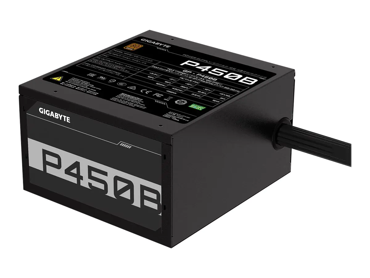 Gigabyte P450B - Netzteil (intern) - ATX12V 2.31 - 80 PLUS Bronze - Wechselstrom 100-240 V - 450 Watt - aktive PFC