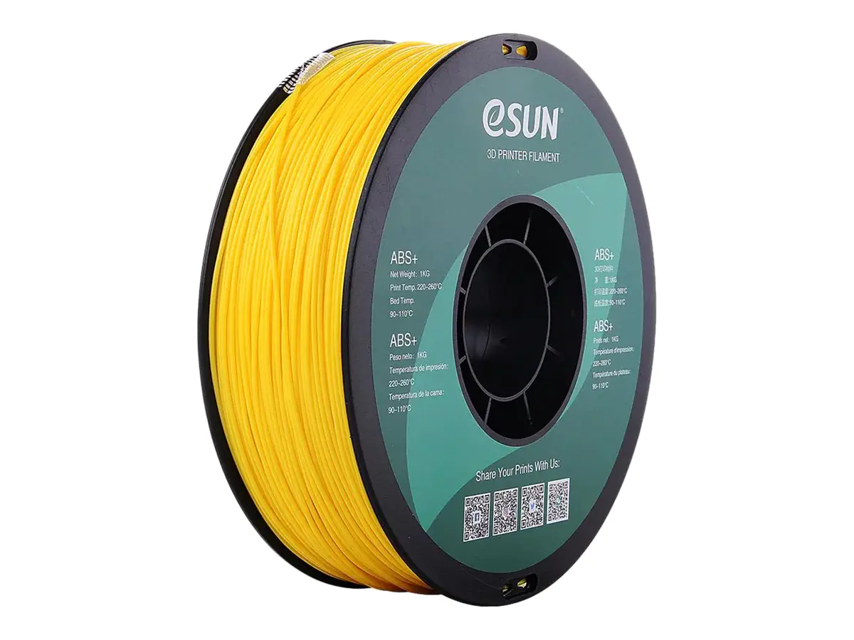 Esun - Gelb - 1 kg - vakuumversiegelter Beutel - ABS+ Filament (3D) Esun - Gelb - 1 kg - vakuumversiegelter Beutel - ABS+ Filament (3D)