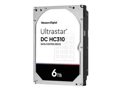 WD Ultrastar DC HC310 - Festplatte - verschlüsselt - 6 TB - intern (Stationär) - 3.5" (8.9 cm) - SAS 12Gb/s - 7200 rpm - Puffer: 256 MB - FIPS 140-2 Level 2 - Self-Encrypting Drive (SED), TCG Encryption