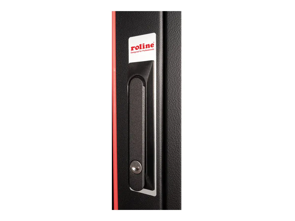 ROLINE 19 Zoll Netzwerkschrank Pro 47 HE 600x800 BxT Glastür schwarz