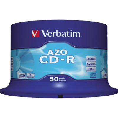 Verbatim CD-R 43343 52x 700MB 80Min. Spindel 50 St./Pack. Verbatim CD-R 43343 52x 700MB 80Min. Spindel 50 St./Pack.