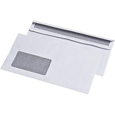 MAILmedia Briefumschlag DIN lang 220 x 110 mm (B x H) mit Fenster 75g/m² mit Selbstklebung Naturpapier weiß 1.000 St./Pack. MAILmedia Briefumschlag DIN lang 220 x 110 mm (B x H) mit Fenster 75g/m² mit Selbstklebung Naturpapier weiß 1.000 St./Pack.