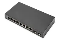 DIGITUS DN-80067 - Switch - unmanaged - 8 x 10/100/1000 + 2 x SFP (mini-GBIC) (Uplink) - Desktop, wandmontierbar
