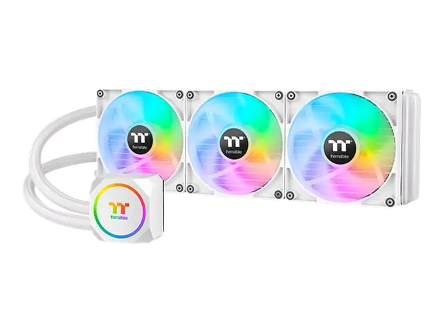 Thermaltake TH420 ARGB Sync - Snow Edition - Prozessor-Flüssigkeitskühlsystem - (für: LGA1156, AM2, AM2+, AM3, LGA1155, AM3+, LGA2011, FM1, FM2, LGA1150, LGA2011-3, LGA1151, AM4, LGA2066, LGA1200, LGA1700, AM5) - 140 mm - weiß