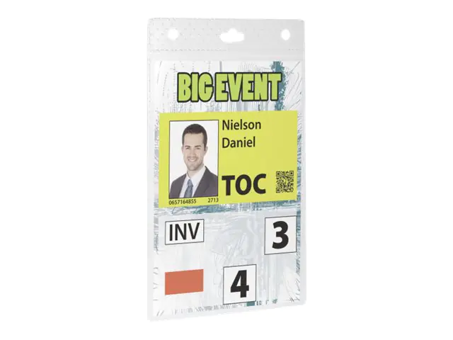DUARABLE Namensschild 852619 DIN A6 transparent 20 St./Pack.