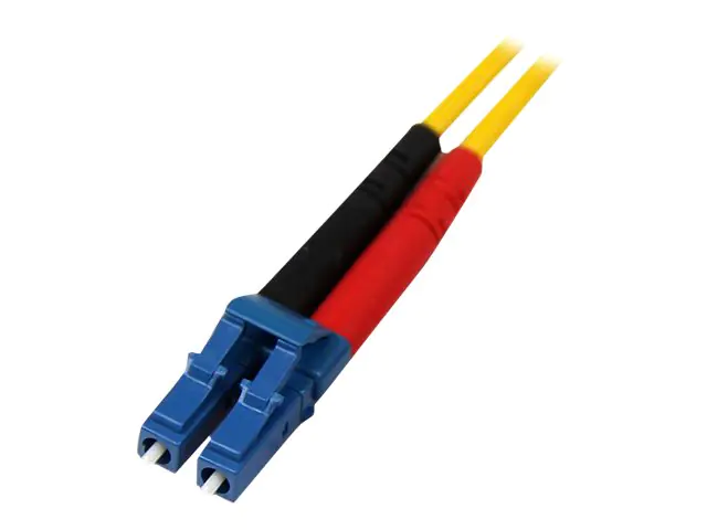 StarTech 10m Fiber Optic Cable - Single-Mode Duplex 9/125 - LSZH - LC/LC - OS1 - LC to LC Fiber Patch Cable (SMFIBLCLC10) - Patch-Kabel - LC Single-Modus (M) zu LC Single-Modus (M) - 10 m - Glasfaser - Duplex - 9/125 Mikrometer - OS1 - geformt - Gelb - fü