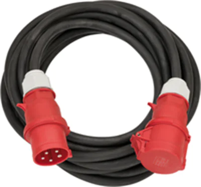 Brennenstuhl 1167320250, 25 m, Draußen, IP44, Ölbeständig, UV-beständig, Schwarz, Rot, 400 V