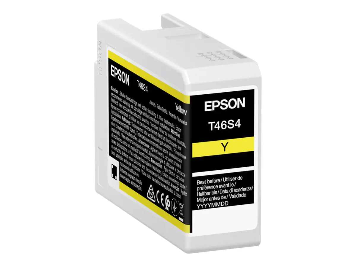 Epson T46S4 - 25 ml - Gelb - original - Tintenpatrone - für SureColor P706, SC-P700, SC-P700 Mirage Bundling