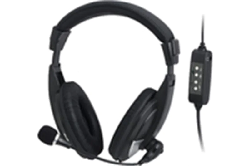 Dacomex 059821 - Kopfhörer - Kopfband - Büro/Callcenter - Schwarz - Binaural - Knopf